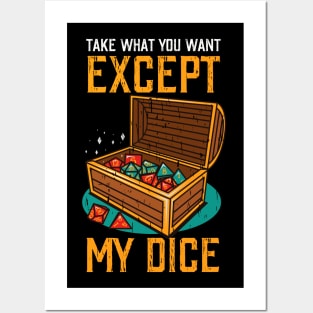 Except my dice Posters and Art